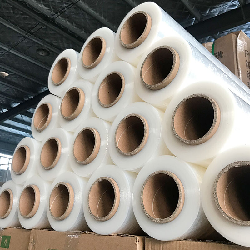 pe缠绕膜打f包膜50cm拉伸膜包装膜工业用大卷保鲜膜薄膜保护膜批