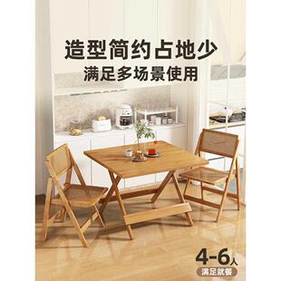 户外便携摆摊桌子 简易折叠桌家用小户型出租屋用餐桌圆桌2023爆款