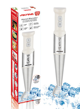 AKANE跨境欧规便携家用厨房搅拌器手持式电动不锈钢料理棒搅拌机