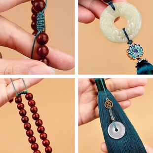 和田玉貔貅摆件平安扣天然玉石汽车内饰挂件车载后视镜吊坠男女款