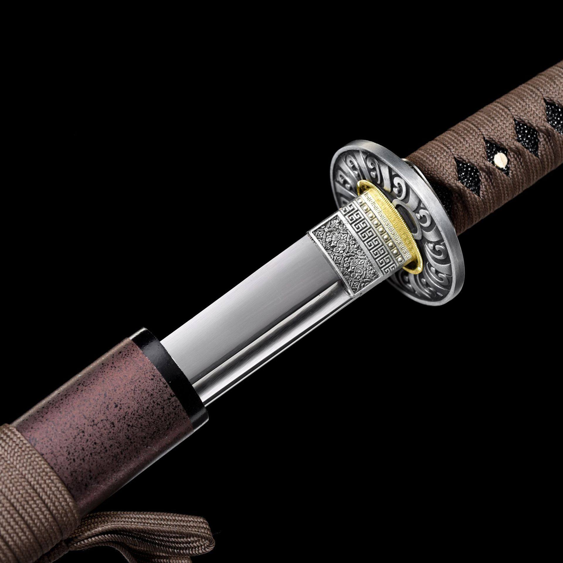 龙泉市刀剑1045中碳钢一体日式居合指挥刀防身冷兵器硬宝剑未开刃,金属材料及制品,其他金属制品,淘宝优惠券,粉丝福利购,淘宝优惠卷