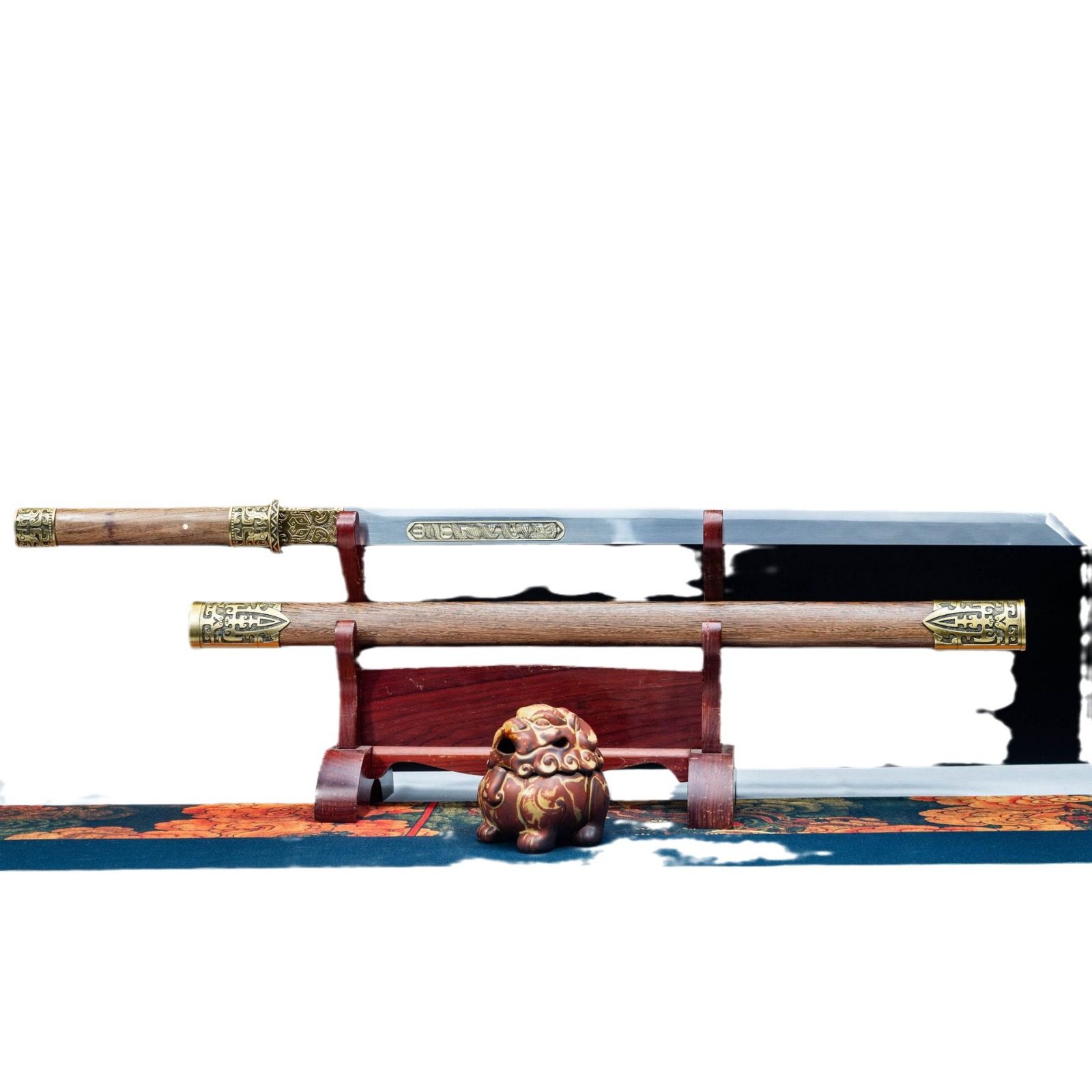 龙泉市刀剑高锰钢素装一体唐横刀防身直棍刀影视宝剑冷兵器未开刃,金属材料及制品,其他金属制品,淘宝优惠券,粉丝福利购,淘宝优惠卷