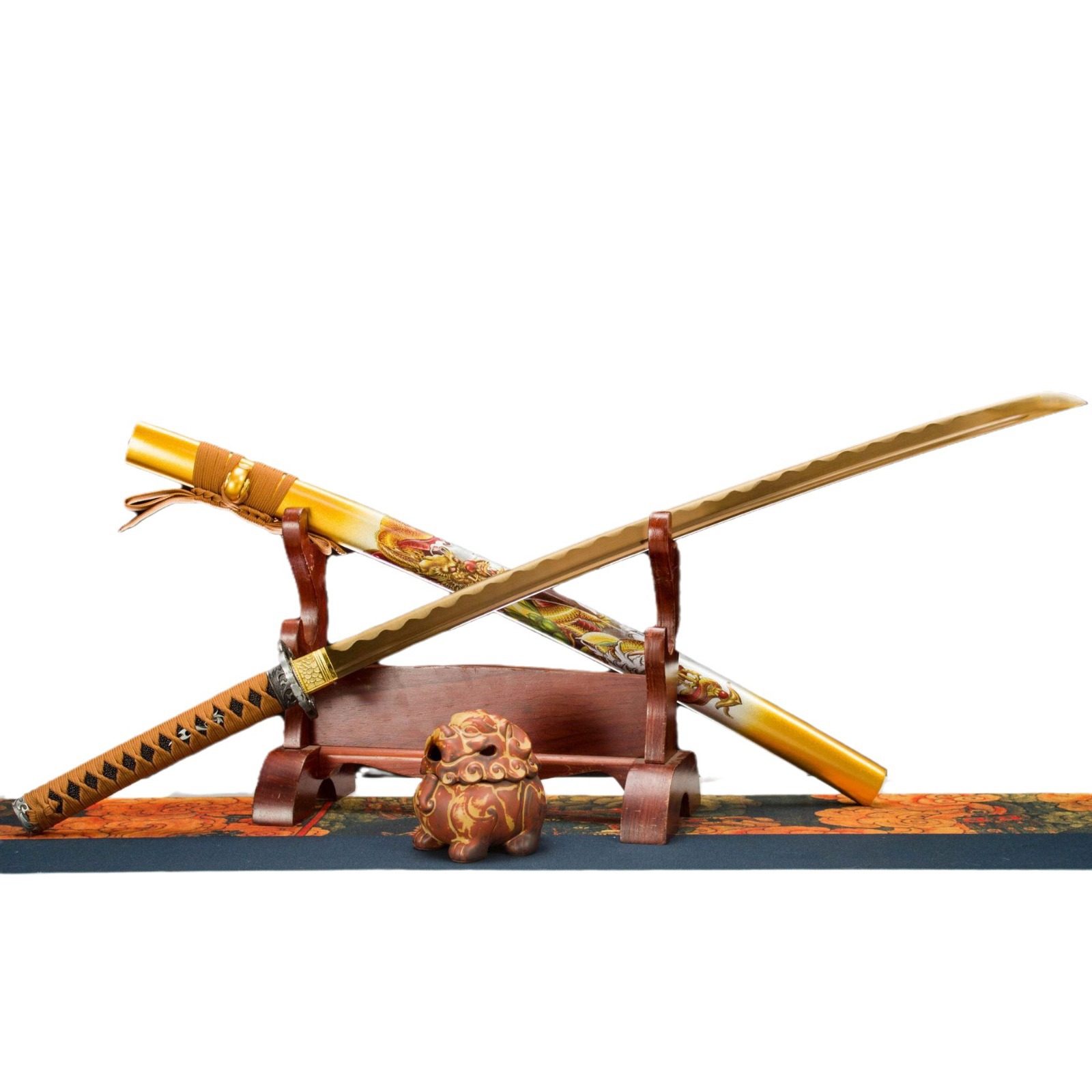 龙泉市刀剑1060高锰钢手工锻打日式指挥刀Katana冷兵器打刀未开刃,金属材料及制品,其他金属制品,淘宝优惠券,粉丝福利购,淘宝优惠卷