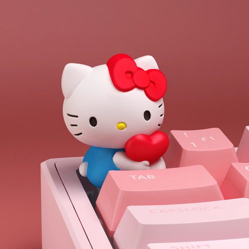 hellokitty键帽周边机械键盘键帽可爱个性键帽客制化创意树脂键帽