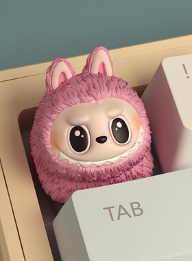 拉布布键帽Labubu周边键帽可爱泡泡玛特机械键盘树脂键帽ESC按键