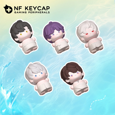 恋与深空键帽机械键盘乙游周边秦澈客制化键帽创意上下键帽祁煜