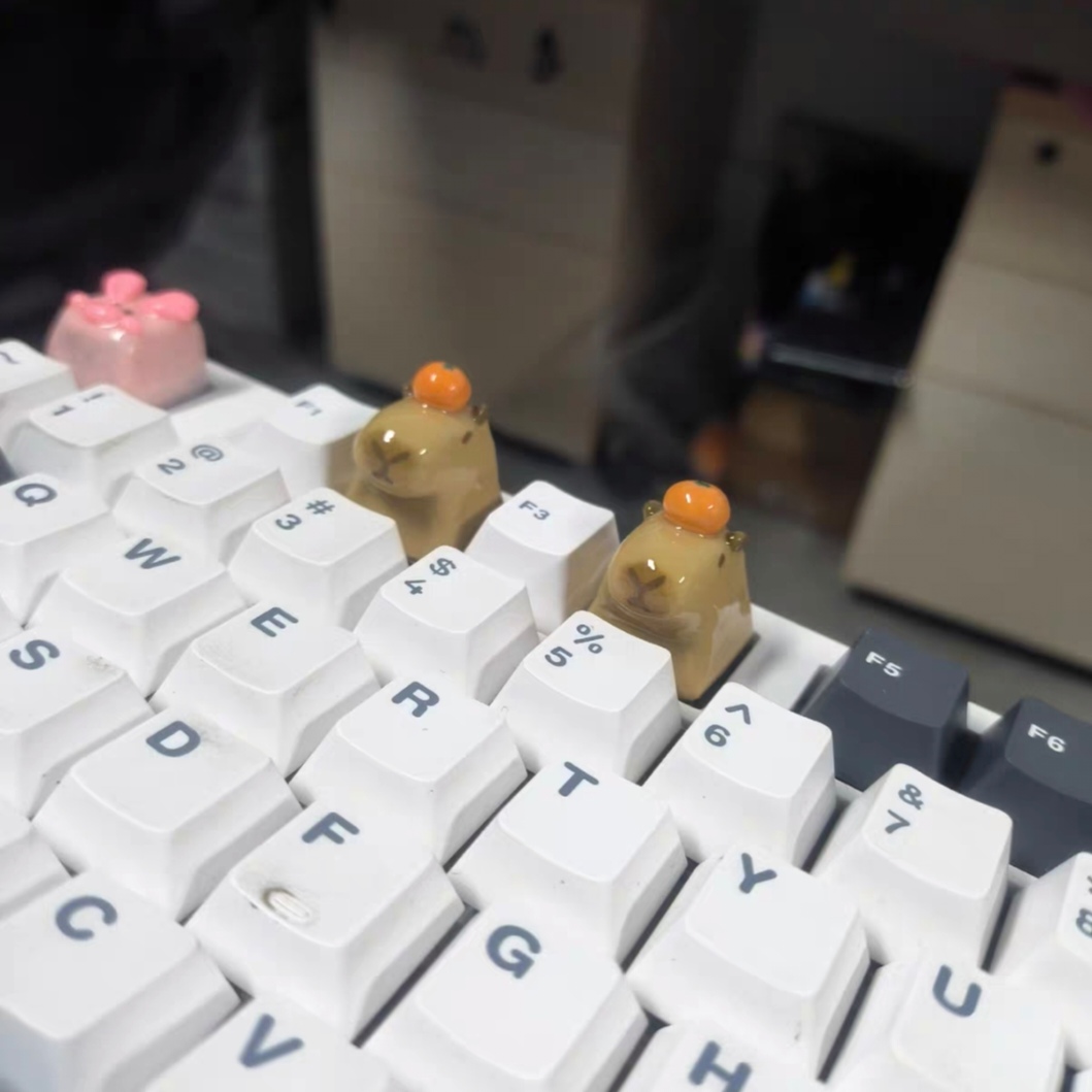 水豚键帽 卡皮巴拉键帽河豚可爱键帽 客制化机械键盘 创意键帽esc