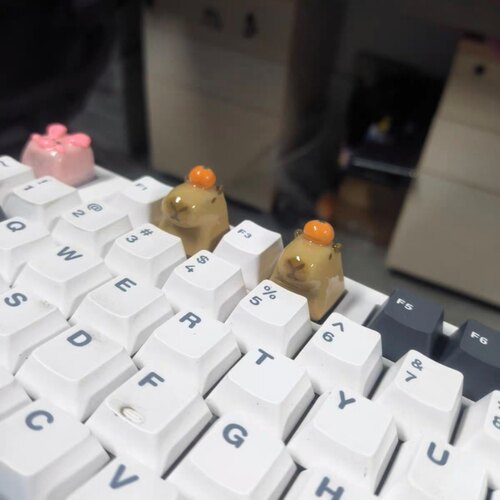 水豚键帽 卡皮巴拉键帽河豚可爱键帽 客制化机械键盘 创意键帽esc