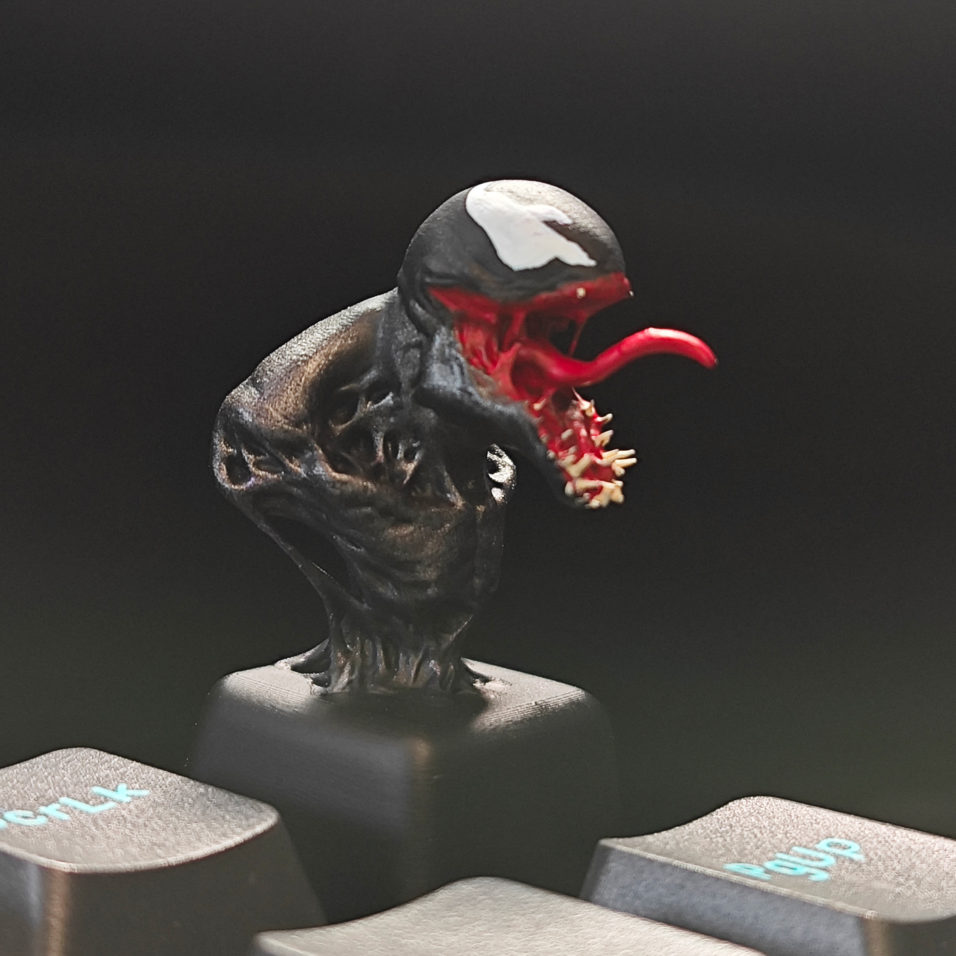 3D立体毒液半身创意键帽