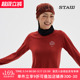 STAW世拓一体针织运动长袖 T恤男透气马拉松训练秋冬跑步速干衣女