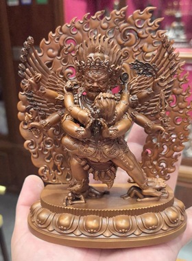 普巴金刚/普巴/金刚橛/橛金刚15cm紫铜佛像梵天藏传佛堂供奉摆件