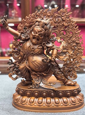 金刚手菩萨/恰那多杰/二臂金刚手菩萨/金刚手/15cm紫铜佛像摆件