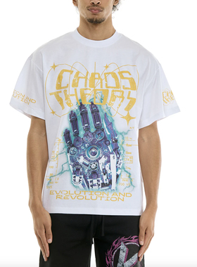 KDNK美式潮牌未来感印花T恤