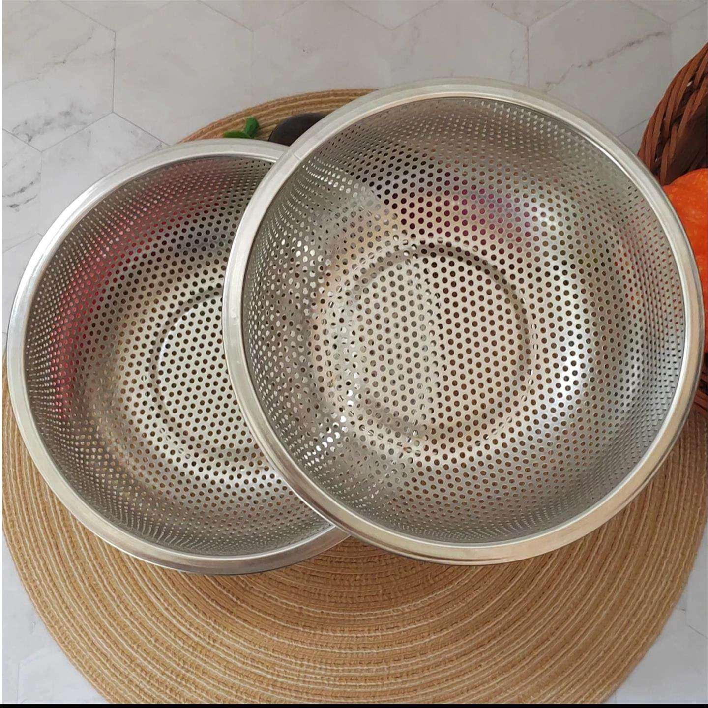 《到手两个》19.5CM沥水篮厨房滤渣篮淘米篮果蔬篮不锈钢密孔篮,餐饮具,洗菜盆/沥水篮/漏水筛,淘宝优惠券,粉丝福利购,淘宝优惠卷