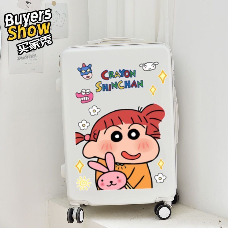 蜡笔小新贴纸卡通可爱电动车头盔笔记本电脑收纳箱防水贴画挡划痕