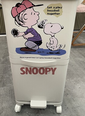 卡通可爱小型史努比马桶冰箱现代装饰贴画创意自粘防水可移除贴纸