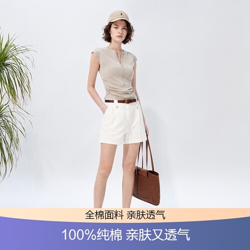 高腰线显腿长微A阔腿版型修腿型