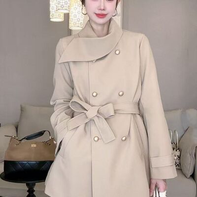 CHANOTTEL 新款风衣短外套春秋外套韩系高级英伦设计轻奢多巴胺