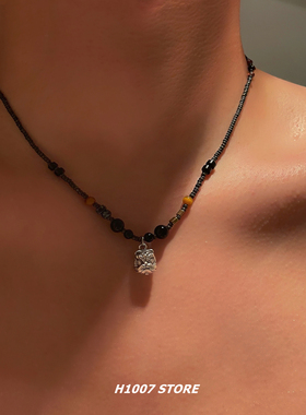 瑞兽醒狮串珠项链情侣配饰