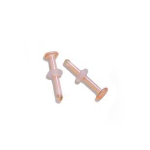 扩耳洞养耳洞防闭合肤色玻璃耳钉女睡觉免摘透明隐形耳棒针环饰品