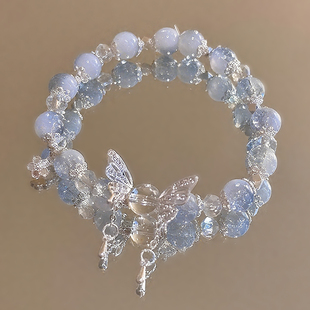 新中式 手链森系蝶手串古风高颜值学生党小女孩闺蜜234人手饰仙气