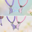 闺蜜磁吸蝴蝶手链二人款 儿童学生党高颜值好朋友一人一半信物手绳