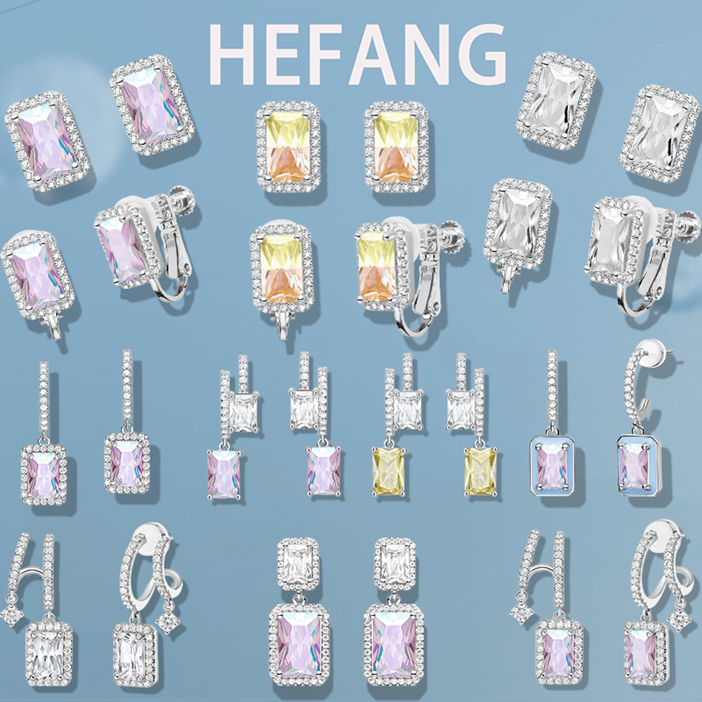 何方极光丝带结项链hefang耳环