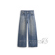 2026新品 宽松阔腿裤 复古牛仔裤 孑屿JIEYU