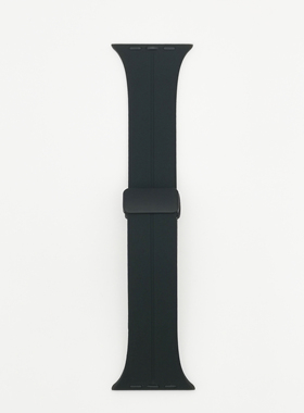 适用苹果手表ultra2硅胶表带折叠扣iwatch S987654SE磁吸腕带10代