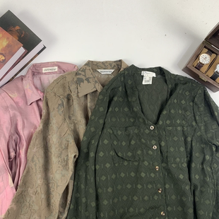 街拍衬衣 中古复古碎花民族港风时尚 264 衬衫 vintage日制古着法式