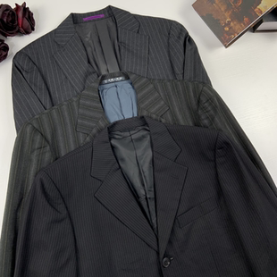 外套 vintage古着日制纯色春夏款 港风西装 男女休闲扩版 西装