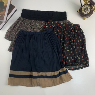 vintage日制古着蛋糕裙古早风夏款 半身裙少女文艺复古风短裙815