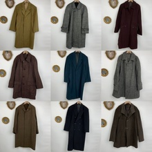 vintage古着日制羊毛大衣复古日系港风休闲秋冬男女款大衣外套699