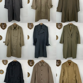 vintage日制古着男女英伦休闲港风复古百搭宽松廓形风衣外套573