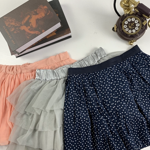 vintage日制古着蛋糕裙古早风少女夏款 138 半身裙可爱超短裙
