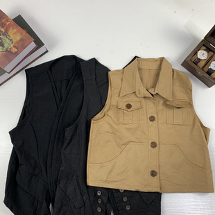 vintage日制古着西装 202 马甲羊毛背心马甲港风复古文艺马甲