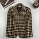 vintage古着日制厚女西女士西装 昭和港风90s秋冬复古感外套