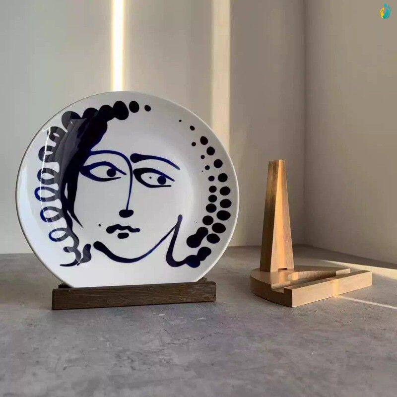 盘子展示架赏盘支架陶瓷盘托架圆盘摆件底座碟子架装饰盘子支架