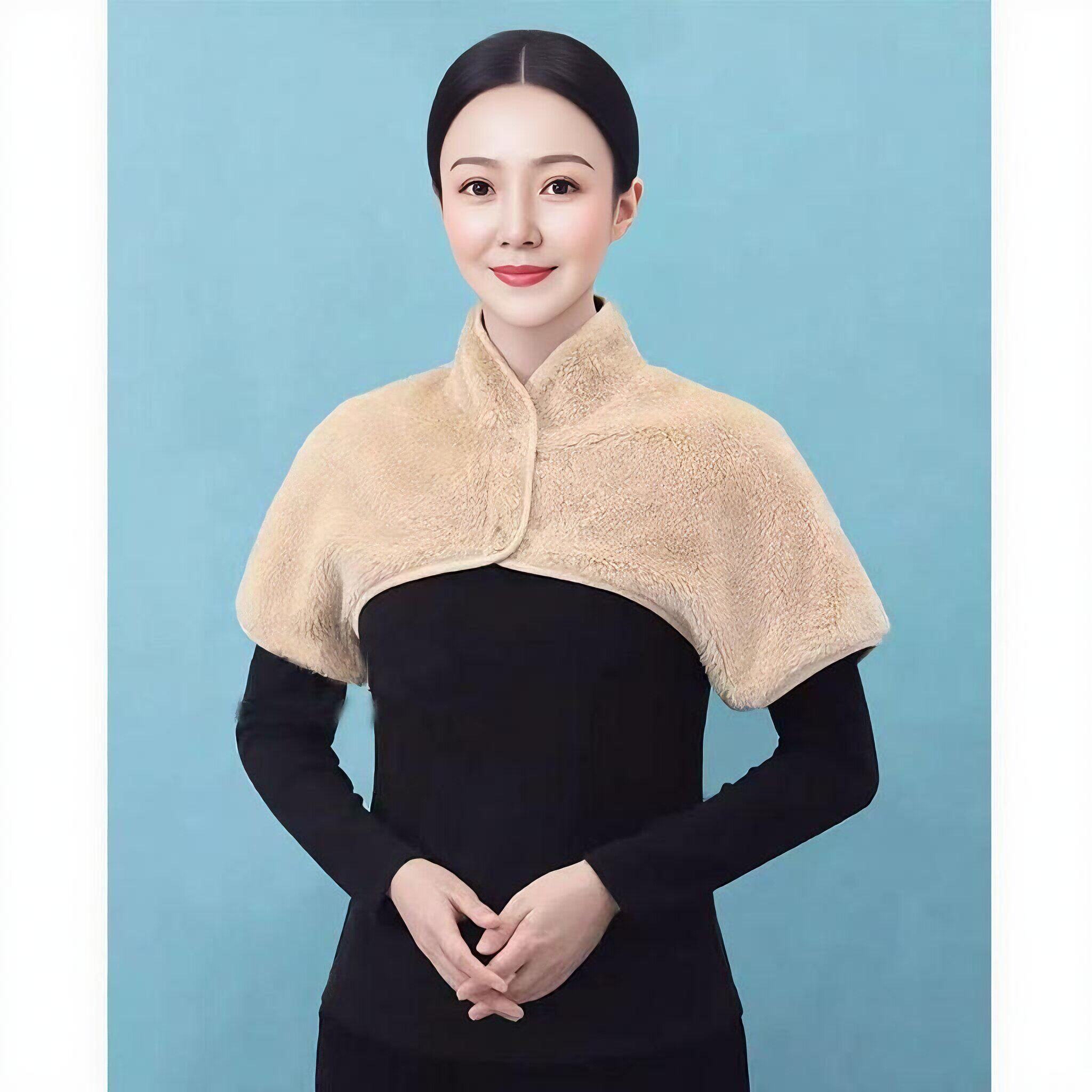 护肩颈椎坎肩睡觉女士专用小披肩外穿喂奶玩手机外套护颈马甲外穿