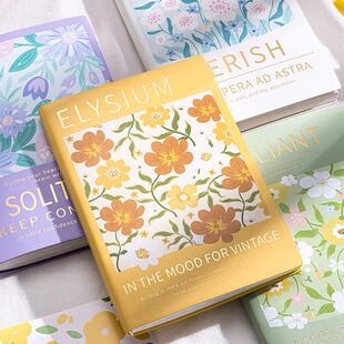 A5油画笔记本本子高颜值日记本精致高级工作记事本B5加厚空白本旅行盖章本博物馆印章打卡手帐本旅游集章本册