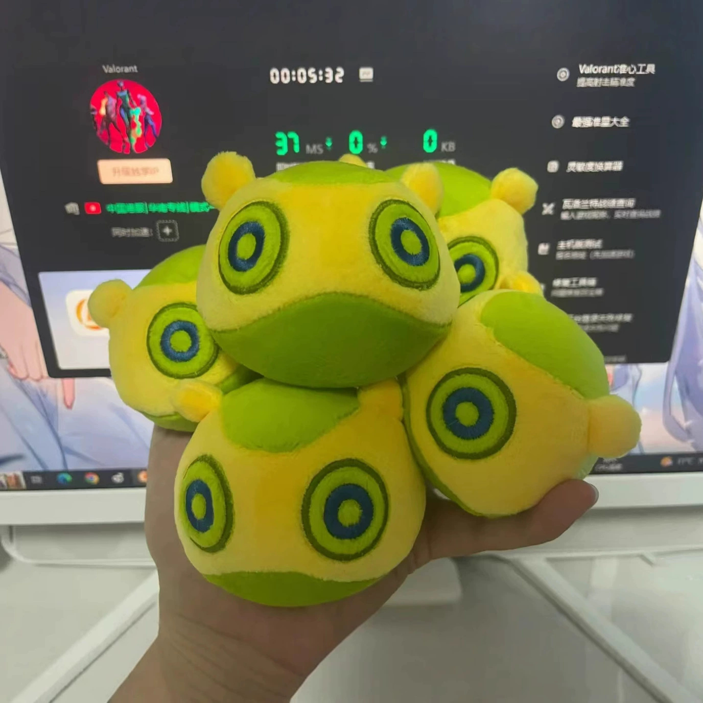 新品VALORANT皮蛋卡通玩偶无畏契约瓦罗兰特周边嗨宝丢丢毛绒公仔