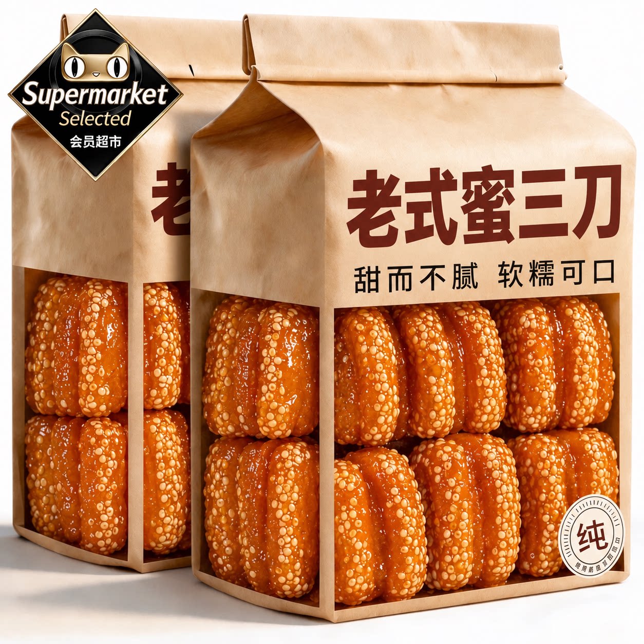 正宗山东特产蜜三刀老字号传统手工甜点老式果子糕点官方旗舰店