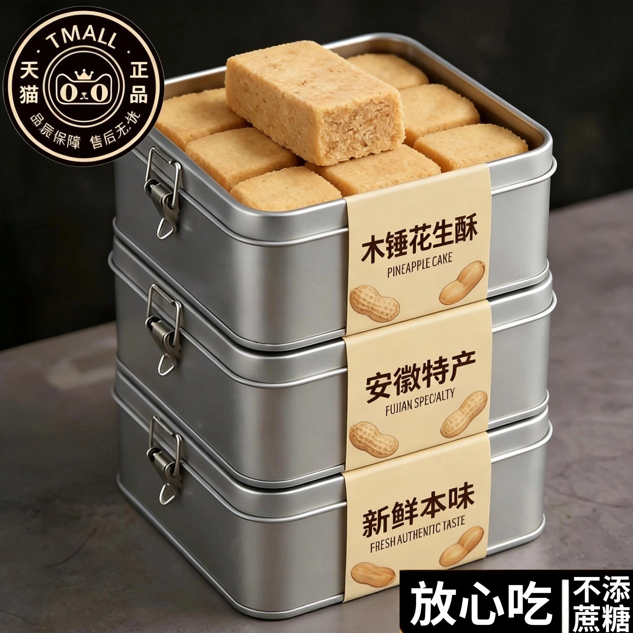 木锤花生酥官方旗舰店老字号正宗安徽巢湖特产手工老式无糖小零食