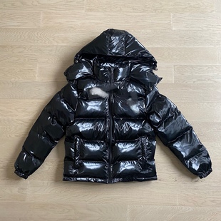 Trapstar连帽大标亮面羽绒棉夹克外套 渐变字体drill ukdirp