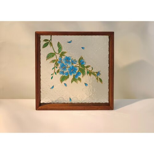 非遗掐丝珐琅画DIY手工材料包中国风花卉高级感节日礼物装饰画