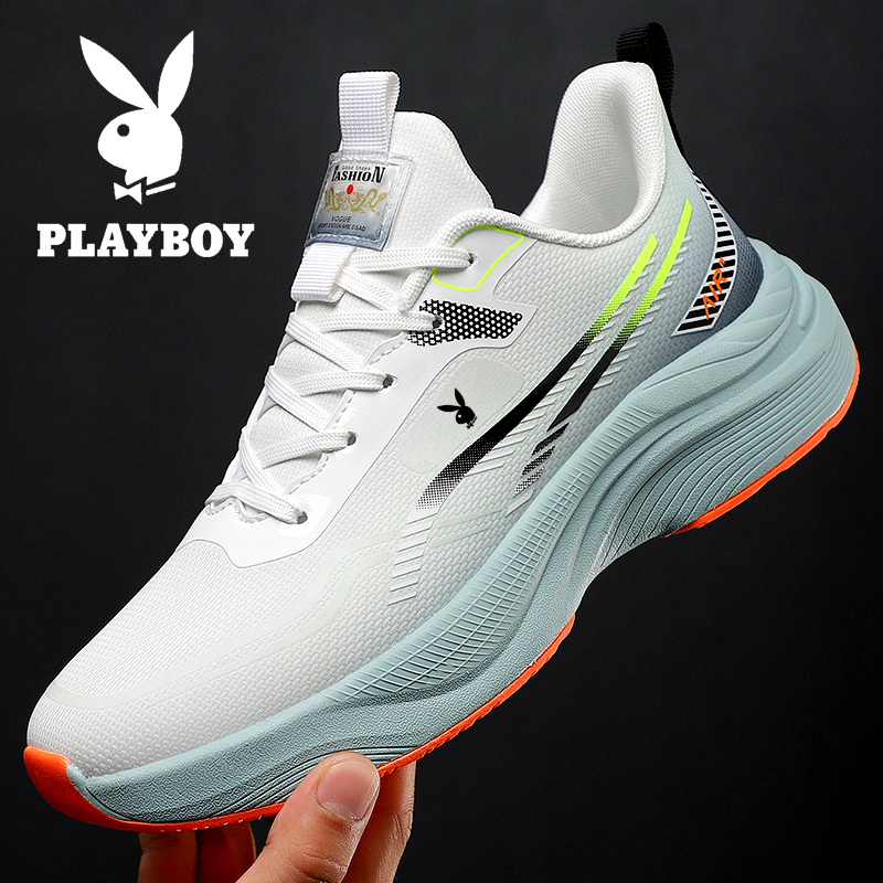 花花公子男鞋秋冬季运动鞋男休闲鞋防滑跑步鞋软底大码潮男跑鞋子