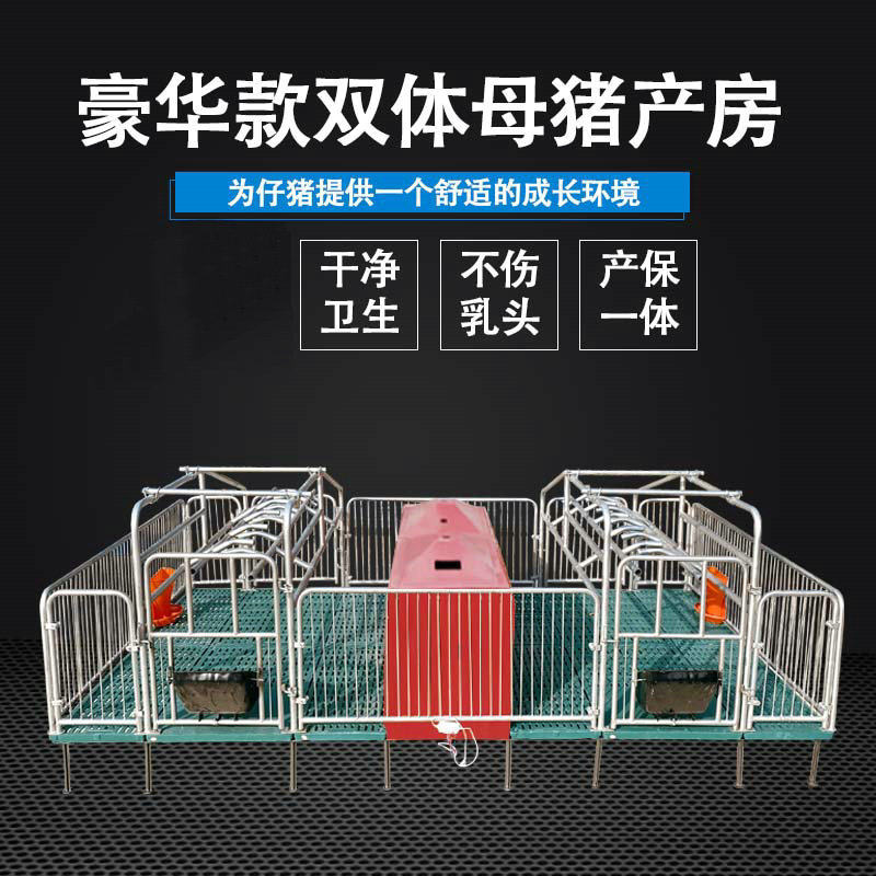可代发热镀锌复合板老母猪双体产床落地定限位栏分娩床电动升降,畜牧/养殖物资,猪栏猪笼,淘宝优惠券,粉丝福利购,淘宝优惠卷