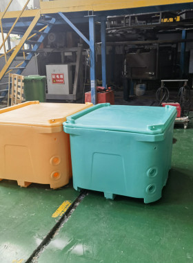 大容量660L保温箱双层水产食品周转海鲜浸泡桶冷藏滚塑异形