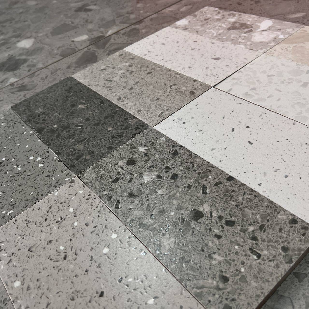 大颗粒水磨石750X1500通体哑光水磨石瓷砖中颗粒水磨石防滑地板砖
