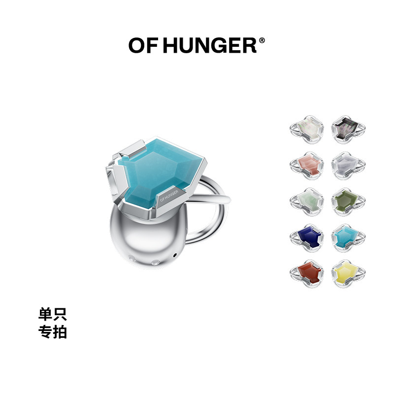 OF HUNGER东方未来主义系列单只专拍 电子穿搭耳夹开放式蓝牙耳机